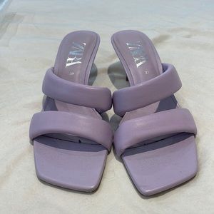 Zara Lavender Heel Sandals